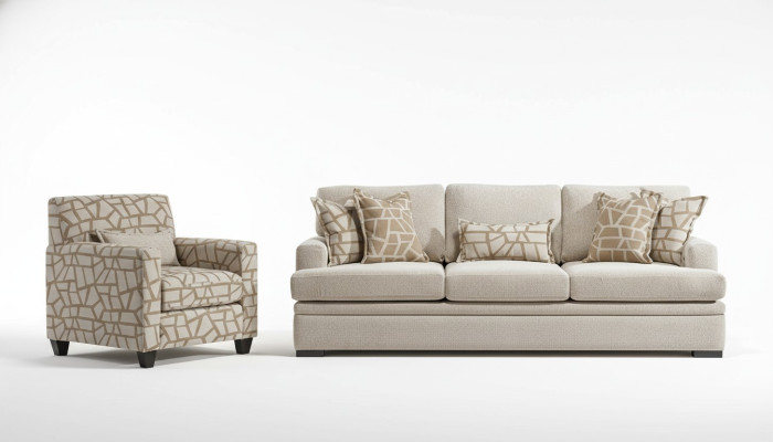 Woonkamerm meubels bankstel 2-dlg driezitsbank modern ontwerp fauteuil