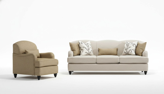 Sofa Set 2-delig driezitsbank Modern fauteuil Bankstel Design Woonkamer