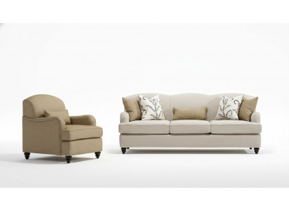 Sofa Set 2-delig driezitsbank Modern fauteuil Bankstel Design Woonkamer