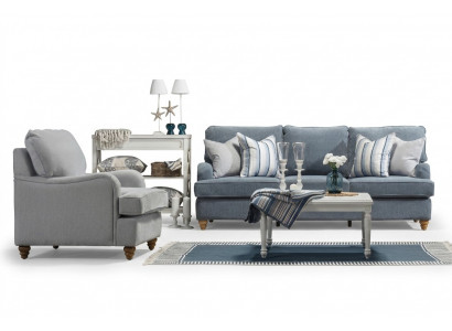 Sofaset 2-delig Woonkamer Inrichting Driepersoons Bank Luxe Fauteuil Nieuw