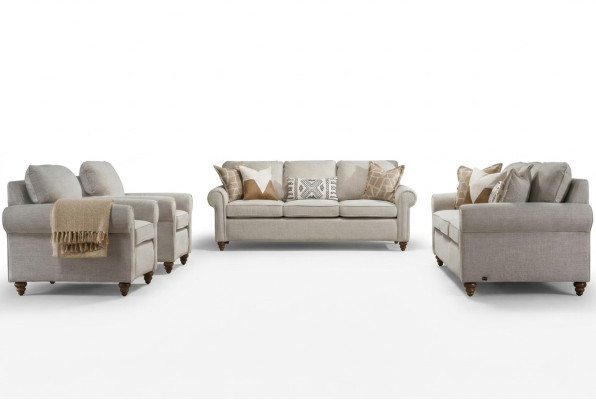 Woonkamer bankstel Modern Design Meubels 2x Bank Driezits 2x Fauteuil