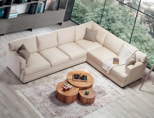 Hoekbank woonkamer design meubels luxe bank L-vorm modern interieur