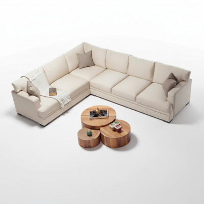 Hoekbank woonkamer design meubels luxe bank L-vorm modern interieur