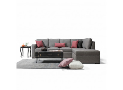 Woonkamer gestoffeerde meubels Luxe hoekbank L-vorm Modern design Bank Bank