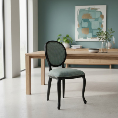 Klassieke Groene Stoel Eetkamer Inrichting Nieuwe Luxe Meubels Houten Stoel