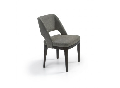 Grijze stoel Luxe designmeubels Eetkamer Gestoffeerde zitting Modern inrichting