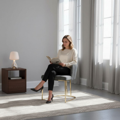 Armstoelleunstoel Luxe stoel met armleuningen Designer Modern Interieur Nieuw