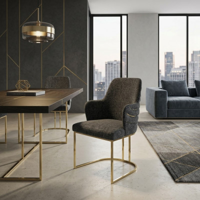 Armstoelleunstoel Luxe stoel met armleuningen Designer Modern Interieur Nieuw