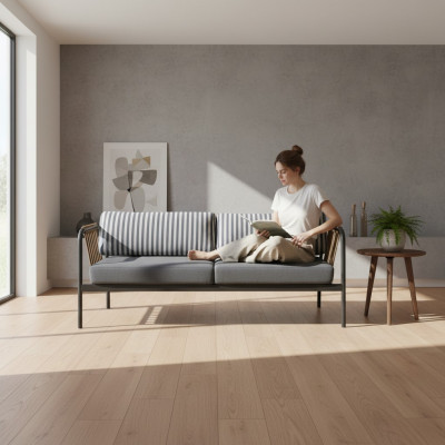 Luxe bankstel ontwerp driezits moderne bank meubels stoffering meubels