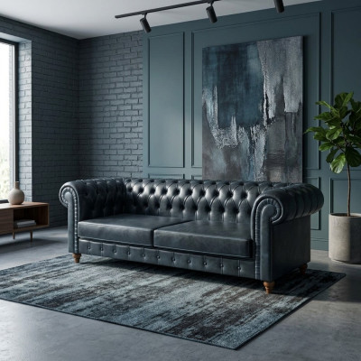 Moderne Chesterfield Bank Bankstel Driepersoons Luxe Gestoffeerde Banken Ontwerper