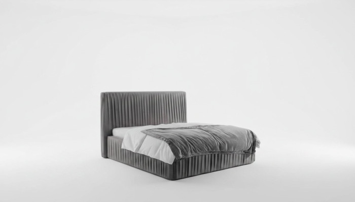 Luxe slaapkamer tweepersoonsbedden huwelijk textielbed hotelframe meubels
