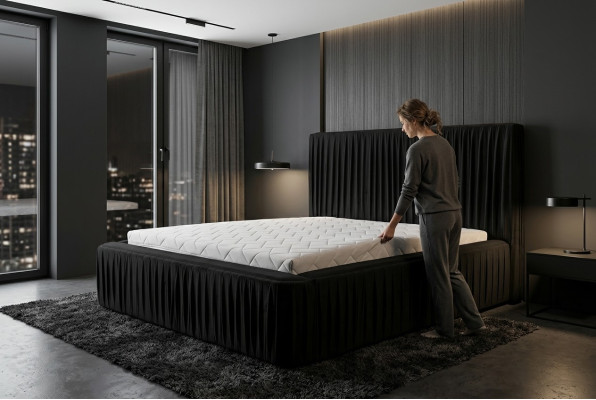 Bed Design Luxury Double Hotel Beds Bedroom Luxury Black Modern