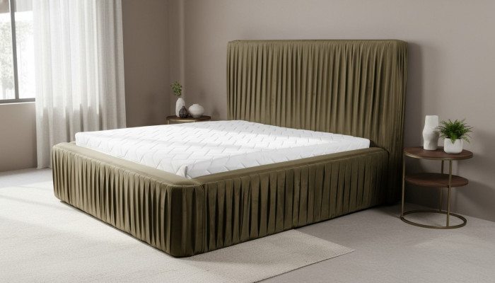 Stof Ontwerp Bed Dubbele Bedden Luxe Huwelijk Moderne Hotel Frame Slaapkamer