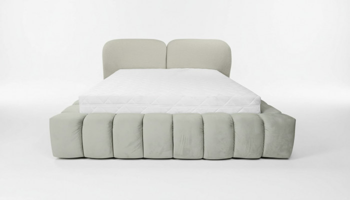 Luxe bedframe 180x200 cm Kleur Grijs Hoofdeinde Bedden Slaapkamermeubilair