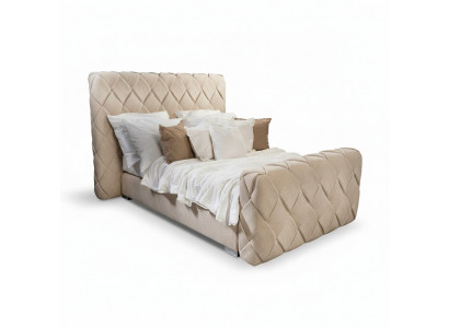 Luxe slaapkamermeubels Bedden Modern Bedframe 140x200 cm Ontwerp Hoofdbord