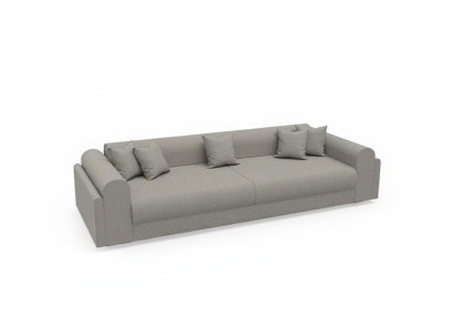 Designer Bankstel 3-zits grijs Stoffenbank Bankstellen Textiel Bank Driepersoons 240cm