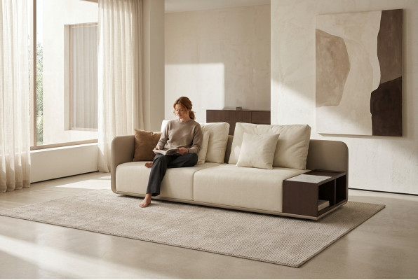 Luxe bankstel driezitsbank modern gestoffeerd 3-zits textiel bank meubels