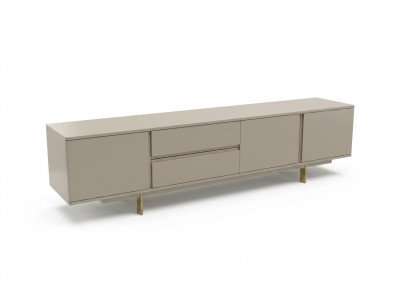 Luxe woonkamer tv-standaard RTV lowboard hout woonkamer beige meubels