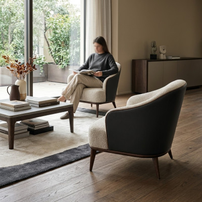 Fauteuil zitplaats modern design woonkamer bruin stijl luxe tv-fauteuil
