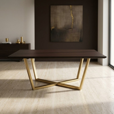 Luxe Tafel Bruin Tafels Eetkamer Eettafel Ontwerp Eettafels 208x104