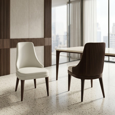 Eetkamer armstoel gestoffeerde stoel luxe fauteuil woonkamer stoelen nieuw
