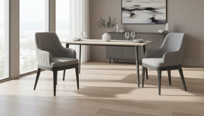 Moderne stoelen stof hout designstoel armstoel luxe bekledingsstof.