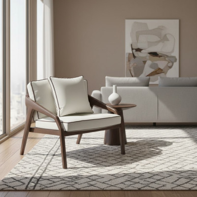 Luxury Lounge Fauteuil Kunstleder Lounge Bekleding Stoel Ontwerper Stoel Nieuw