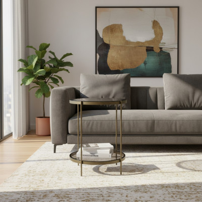 Bijzettafel Glas stijlvol nieuw luxe modern Grijs Salontafel Nieuw