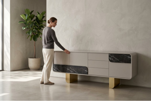 Ontwerper dressoir Spiegel ontwerp meubels console houten commode