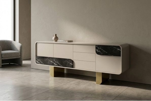 Ontwerper dressoir Spiegel ontwerp meubels console houten commode