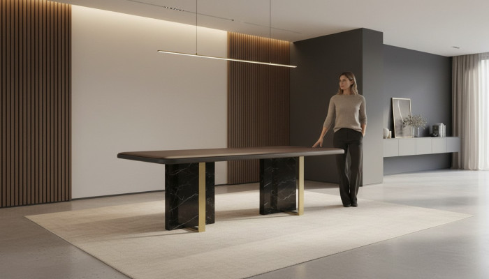 Moderne eettafel tafel eetkamer woonkamer luxe design tafels nieuw