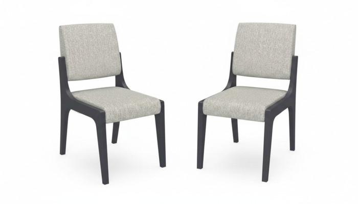 Grijze eetkamerstoel Luxe meubelontwerp Elegante moderne houten stoelen Nieuw