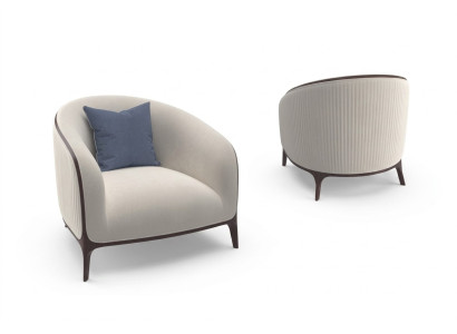 Fauteuil Ontwerp Bank 1-Zits Textiel Lounge Bekleding Luxe Zitje Ontspannen
