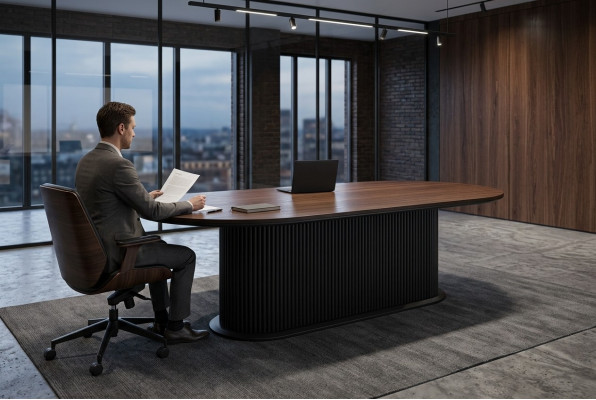 Ontwerper tafel Eettafel Ovaal tafels van hout Modern meubilair Nieuw