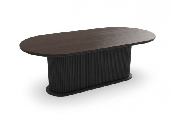 Ontwerper tafel Eettafel Ovaal tafels van hout Modern meubilair Nieuw