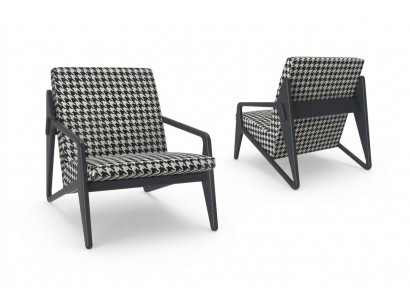 Luxe fauteuil woonkamer textiel fauteuil modern design bekleding nieuw