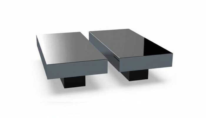Salontafels Tafel Luxe Glazen Tafels Consoletafels Designmeubilair Set 2x nieuw