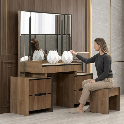 Elegante kaptafel met spiegel luxe meubels in de slaapkamer nieuw