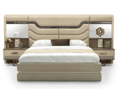 Meubelbedden Luxe Bed 2x Nachtkastjes 3-delig Slaapkamerset Ontwerp