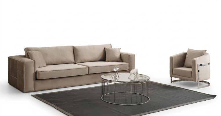 Sofaset 2 delig Woonkamer Compleet Bankstel 3+1 zits Meubels Textiel