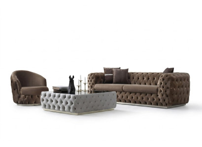 Designer woonkamerset 3 + 1 zits meubels luxe en modern set 2-delig.