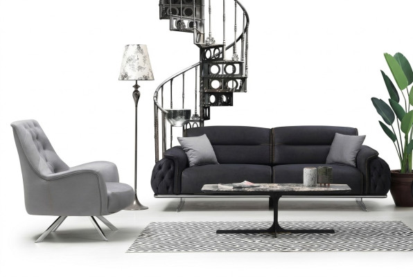 Stel bankstel 3+1 zits gestoffeerde set luxe 2-delig woonkamer meubels bank