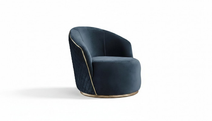 Luxe fauteuil gestoffeerd Relax Lounge Club meubels Design fauteuil Blauw nieuw