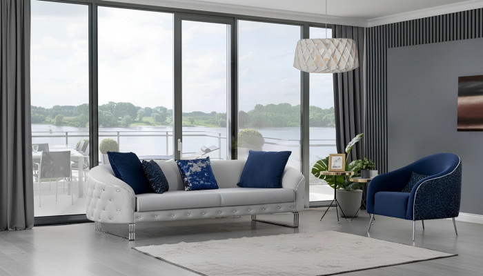 Moderne bankstel 2-delige woonkamerset luxe bankstel 3+1 zits meubels