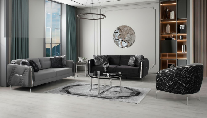 Moderne bankstel set 3 delig woonkamer luxe bankstel 3+3+1 zits meubels