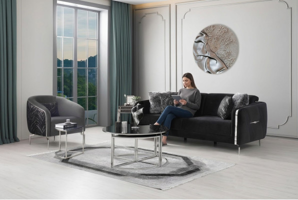 Moderne bankstellen 2-delige luxe bankstellen voor de woonkamer 3+1 zitmeubilair