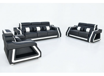Bankstel 3+2+1 zits set Design Bank Bekleding Banken Bank Modern Set