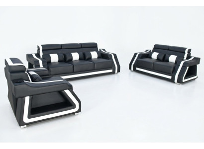 Bankstel 3+2+1 zits set Design Bank Bekleding Banken Bank Modern Set
