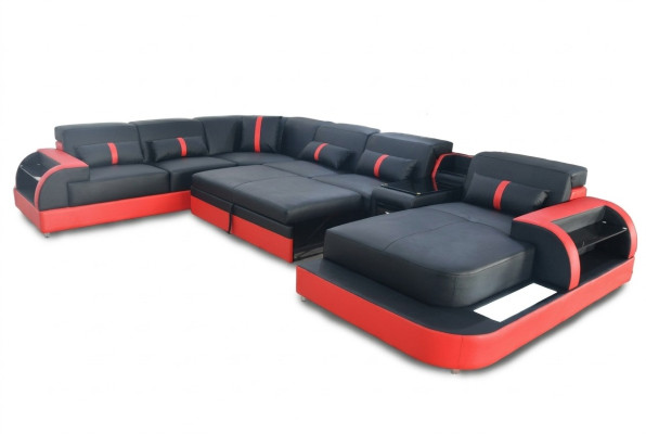 Multifunctionele bank bank woonlandschap banken gestoffeerd banken LED bed-functie