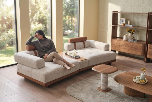 Moderne Beige Bank 3 Zits Luxe Woonkamermeubel Ontwerp Driedubbele Stijl Groot xxl